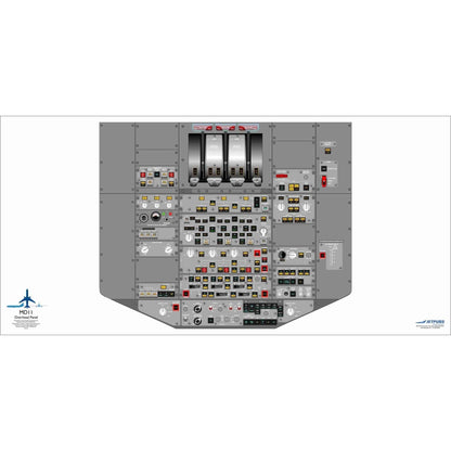 JETPUBS Cockpit Poster McDonnell Douglass 18" x 36" Cockpit Posters