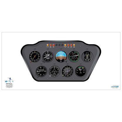 JETPUBS Cockpit Poster Robinson Helicopter R44 Raven Robinson Helicopter 18" x 36" Cockpit Posters