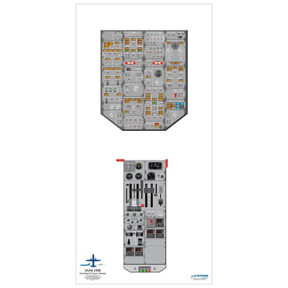 JETPUBS Cockpit Poster Saab 18" x 36" Cockpit Posters