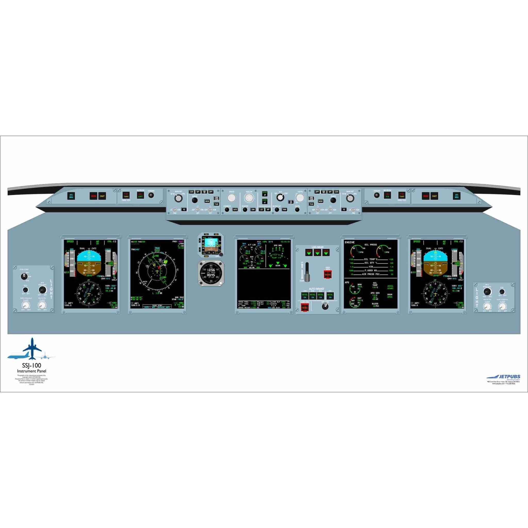 Sukhoi 18x36 Cockpit Poster Training Aid | JETPUBS