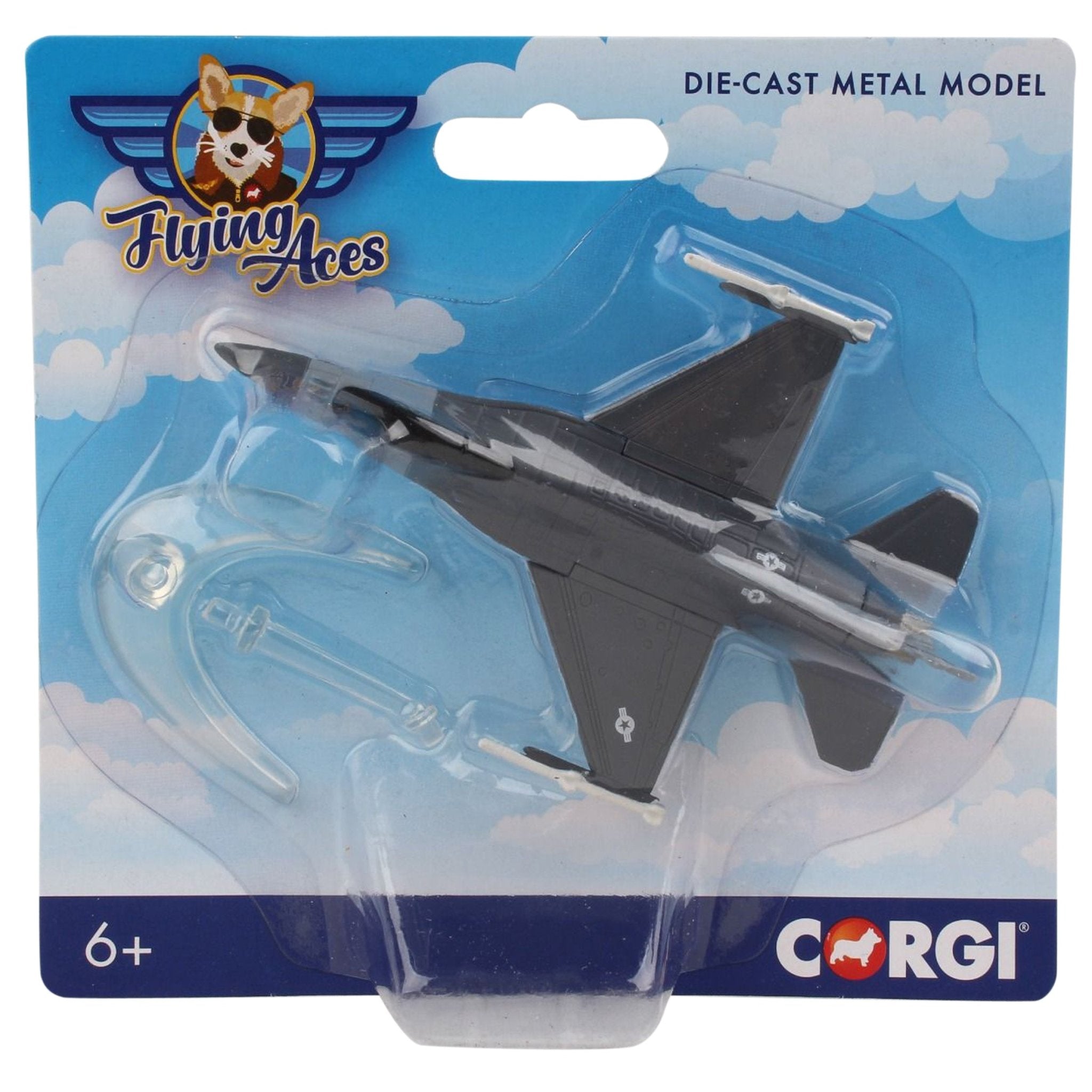 Corgi Flying Aces F-16 Fighting Falcon Die-Cast Metal Model Aircraft - PilotMall.com