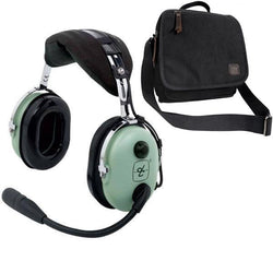 David Clark H10-13.4 Mono Headset & Headset Bag Combo - PilotMall.com