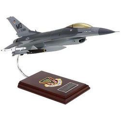 F-16C Falcon Mahogany Model Carved Base - PilotMall.com