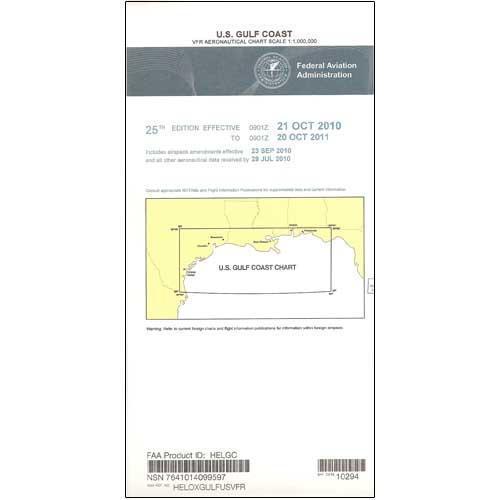 AeroNav Products FAA Charts FAA US Gulf Coast VFR Aeronautical Chart - 04/17/25 thru 06/12/25