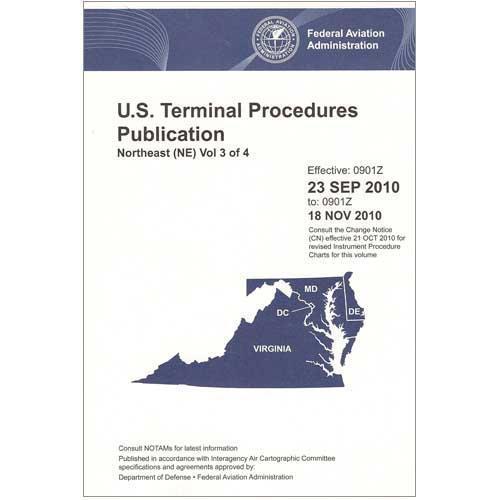 FAA Terminal Procedures NE Vol 3 Bound 08/10/23 thru 10/05/23 - PilotMall.com