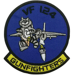 Fighter Squadron 124 (VF-124) - Gunfighters Embroidered Patch (Iron On Application) - PilotMall.com