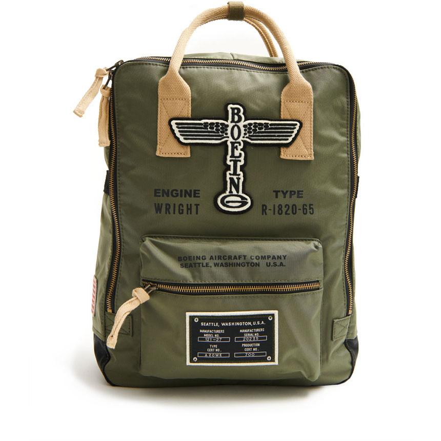 Red Canoe - National Heritage Brands Flight Bags Red Canoe Boeing Vintage Totem Backpack