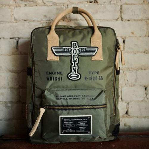 Red Canoe - National Heritage Brands Flight Bags Red Canoe Boeing Vintage Totem Backpack