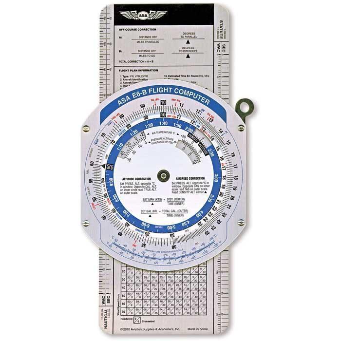 ASA E6B Flight Computer: Color-Coded Pilot Calculator