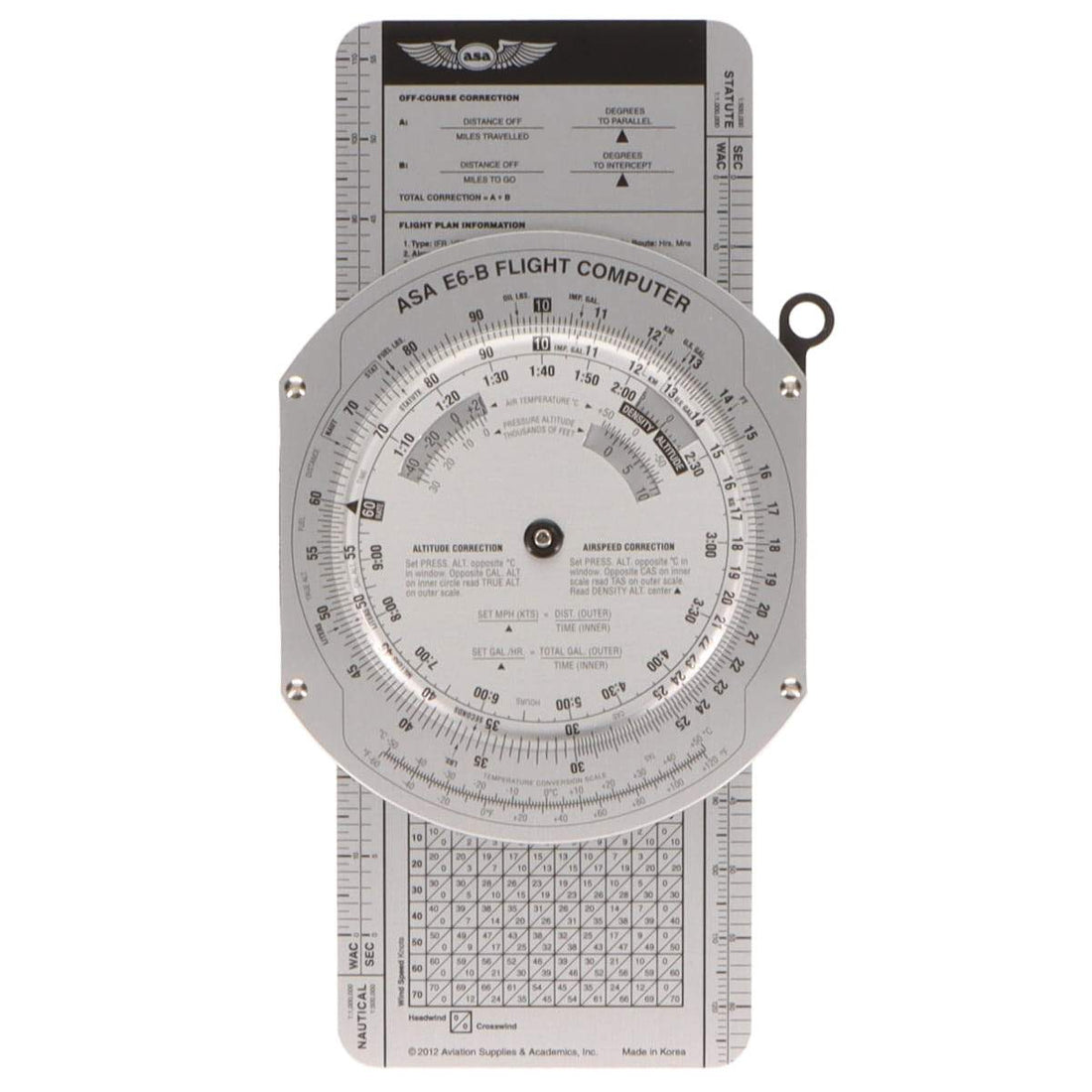Metal Flight Computer ASA E6B Flight Computer | Premium Aluminum Pilot Calculator