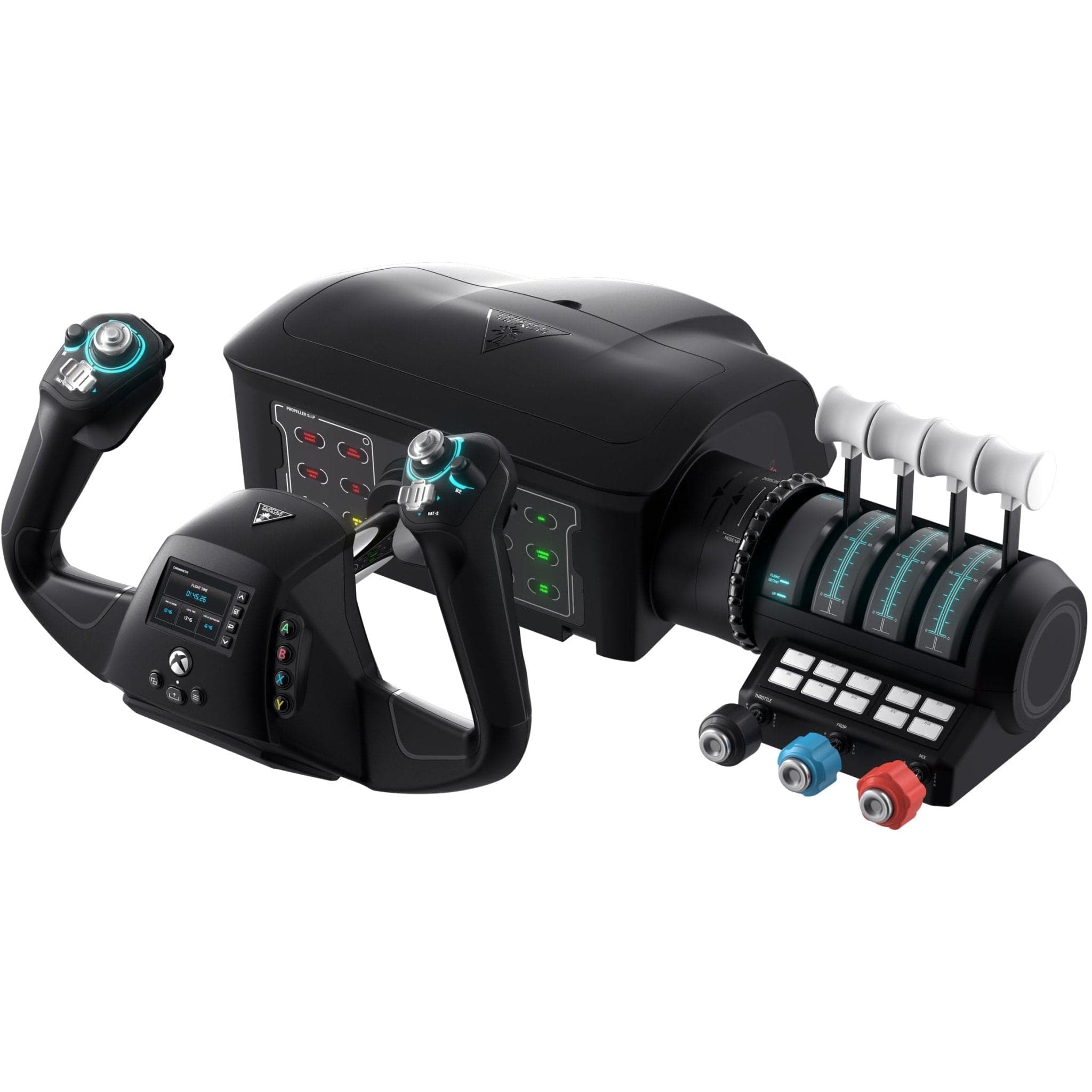 flight simulator yoke and pedals for pc Turtle Beach VelocityOne Premium Flight Simulator Control System (Xbox Series X|S, One, PC)