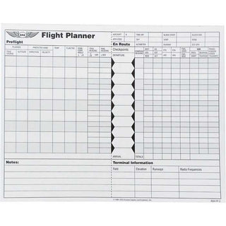 ASA Comprehensive Flight Planner Pad for Pilots