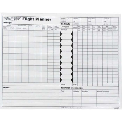 ASA Forms & Checklists ASA Flight Planner Sheets