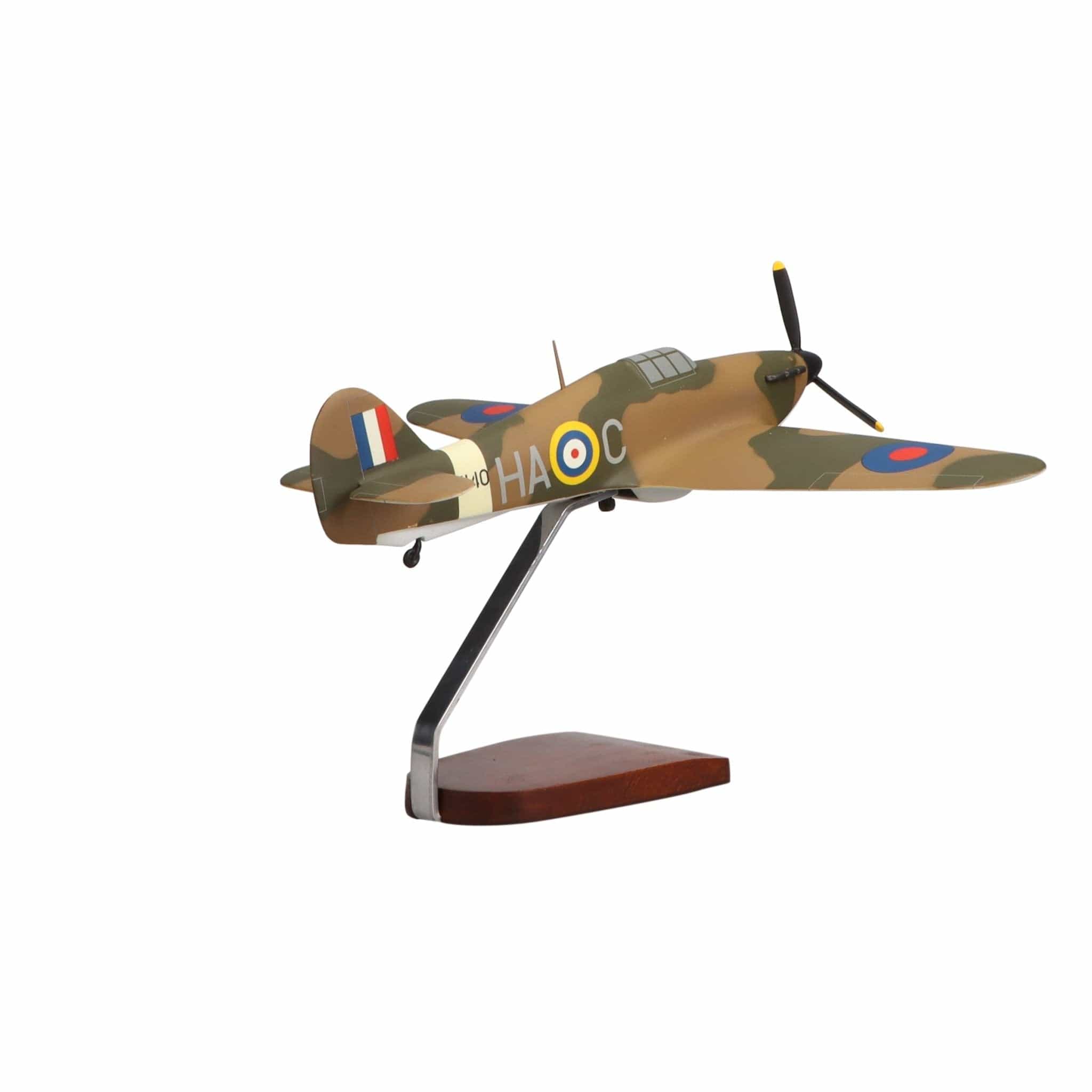 Hawker Hurricane Large Mahogany Model