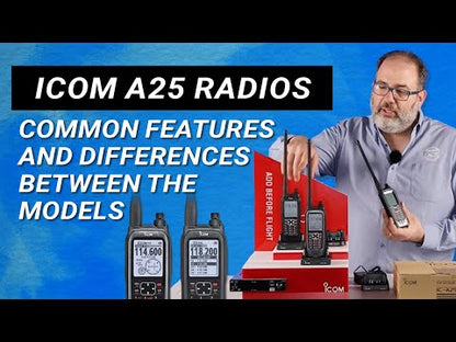 Icom IC-A25C Com Only Transceiver: Handheld Aviation Radio