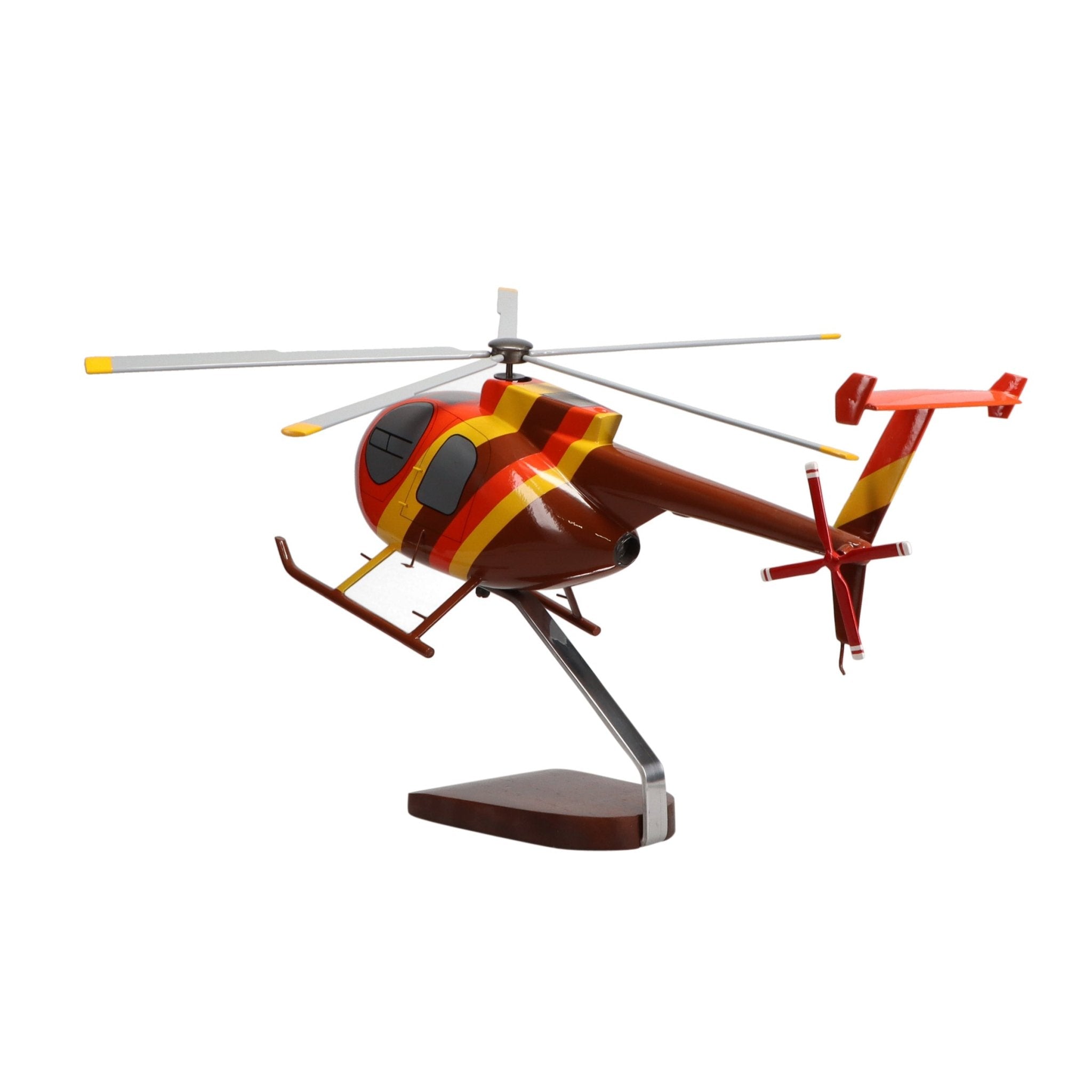 Hughes Helicopters 500D Magnum PI Limited Edition Large Mahogany Model - PilotMall.com