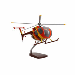 Hughes Helicopters 500D Magnum PI Large Mahogany Model
