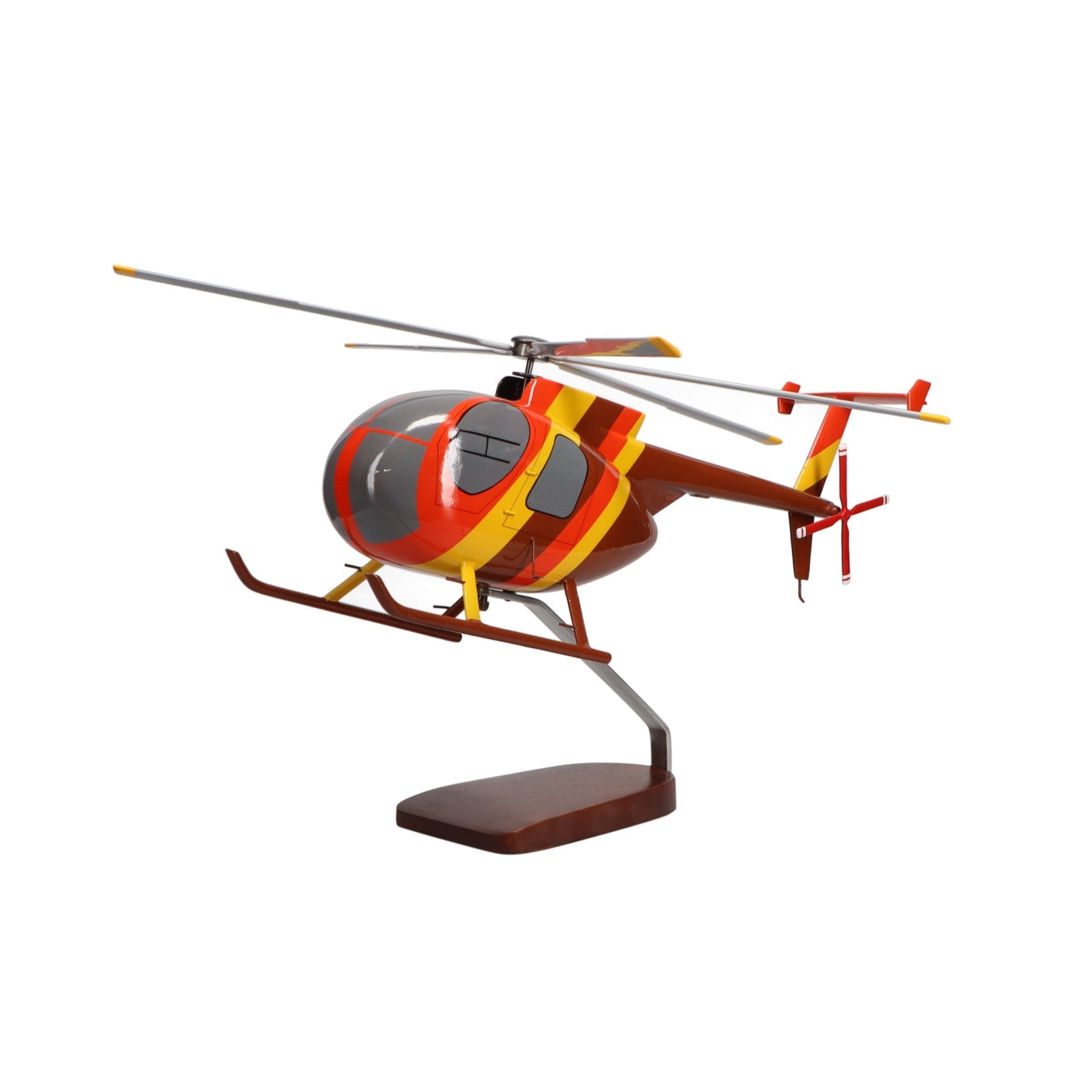 Hughes Helicopters 500D Magnum PI Limited Edition Large Mahogany Model - PilotMall.com