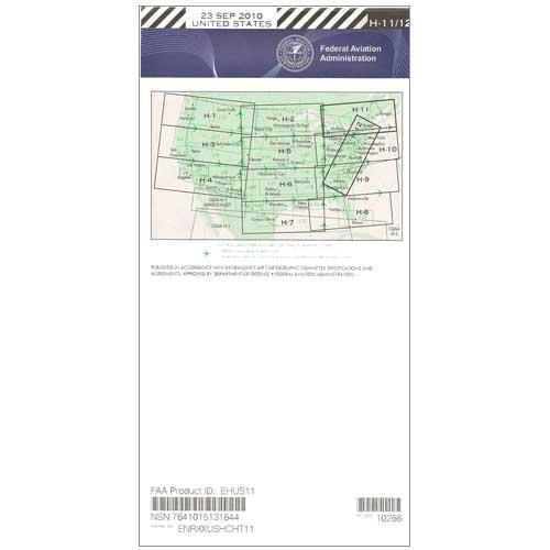 AeroNav Products IFR Enroute High Altitude Charts FAA Enroute High US H11/12 - 04/17/25 thru 06/12/25