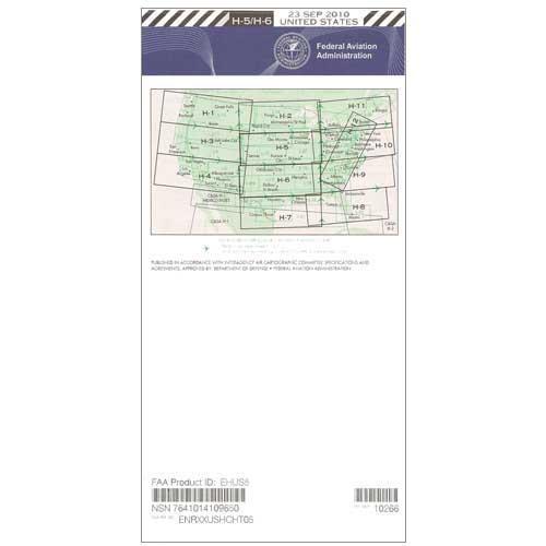 AeroNav Products IFR Enroute High Altitude Charts FAA Enroute High US H5/6 - 04/17/25 thru 06/12/25