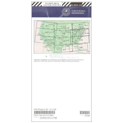 AeroNav Products IFR Enroute High Altitude Charts FAA Enroute High US H9/10 - 04/17/25 thru 06/12/25