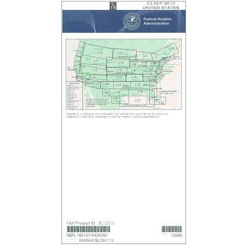 AeroNav Products IFR Enroute Low Altitude Charts FAA Enroute Low US L15/16 - 04/17/25 thru 06/12/25