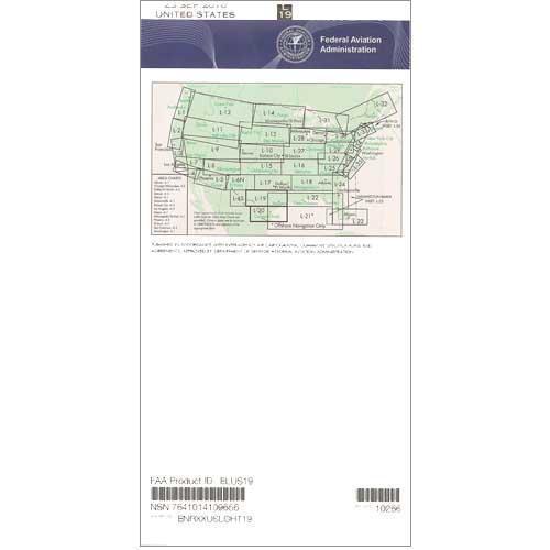 AeroNav Products IFR Enroute Low Altitude Charts FAA Enroute Low US L19/20 - 04/17/25 thru 06/12/25