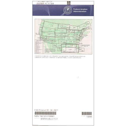 AeroNav Products IFR Enroute Low Altitude Charts FAA Enroute Low US L21/22 - 04/17/25 thru 06/12/25