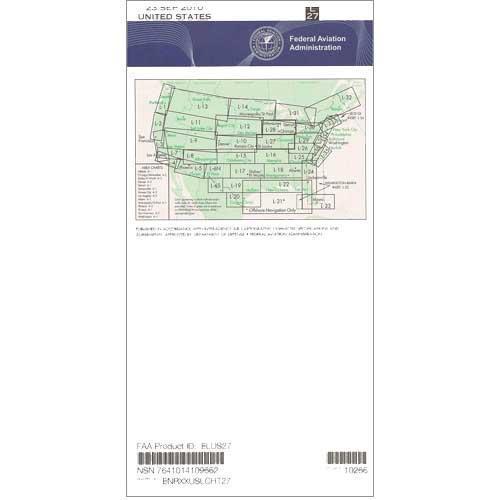 AeroNav Products IFR Enroute Low Altitude Charts FAA Enroute Low US L27/28 - 04/17/25 thru 06/12/25
