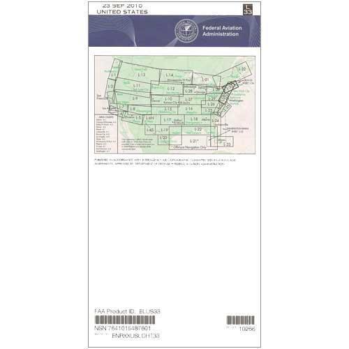 AeroNav Products IFR Enroute Low Altitude Charts FAA Enroute Low US L33/34 - 04/17/25 thru 06/12/25