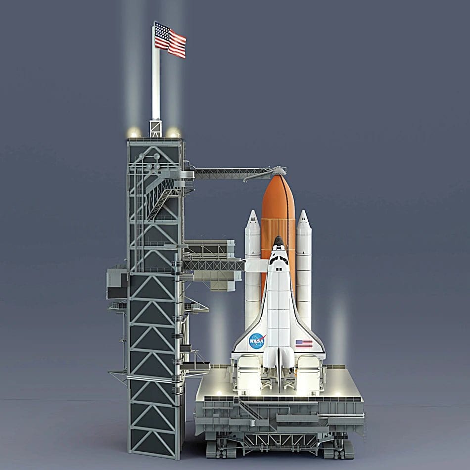Kennedy Space Center Launch Pad Illuminated Sculpture - PilotMall.com
