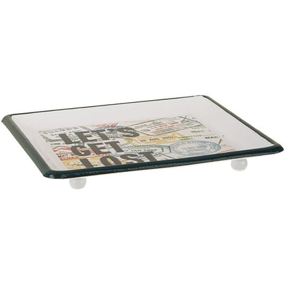 Ganz USA Kitchen & Barware Travel Stamp Trinket Dish 4 Piece Set