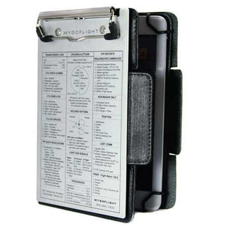 MyGoFlight Premium Leather iPad Mini Rotating Folio Kneeboard for Pilots