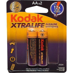 Kodak Xtralife AA 1.5 Volt Alkaline XTRALIFE Battery 2 Pack - PilotMall.com