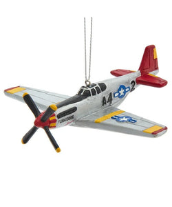 Kurt Adler Tuskegee Airman P-51 Ornament - PilotMall.com