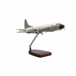 Lockheed Martin P-3C Orion® (Hi-Vis White/Grey) Large Mahogany Model