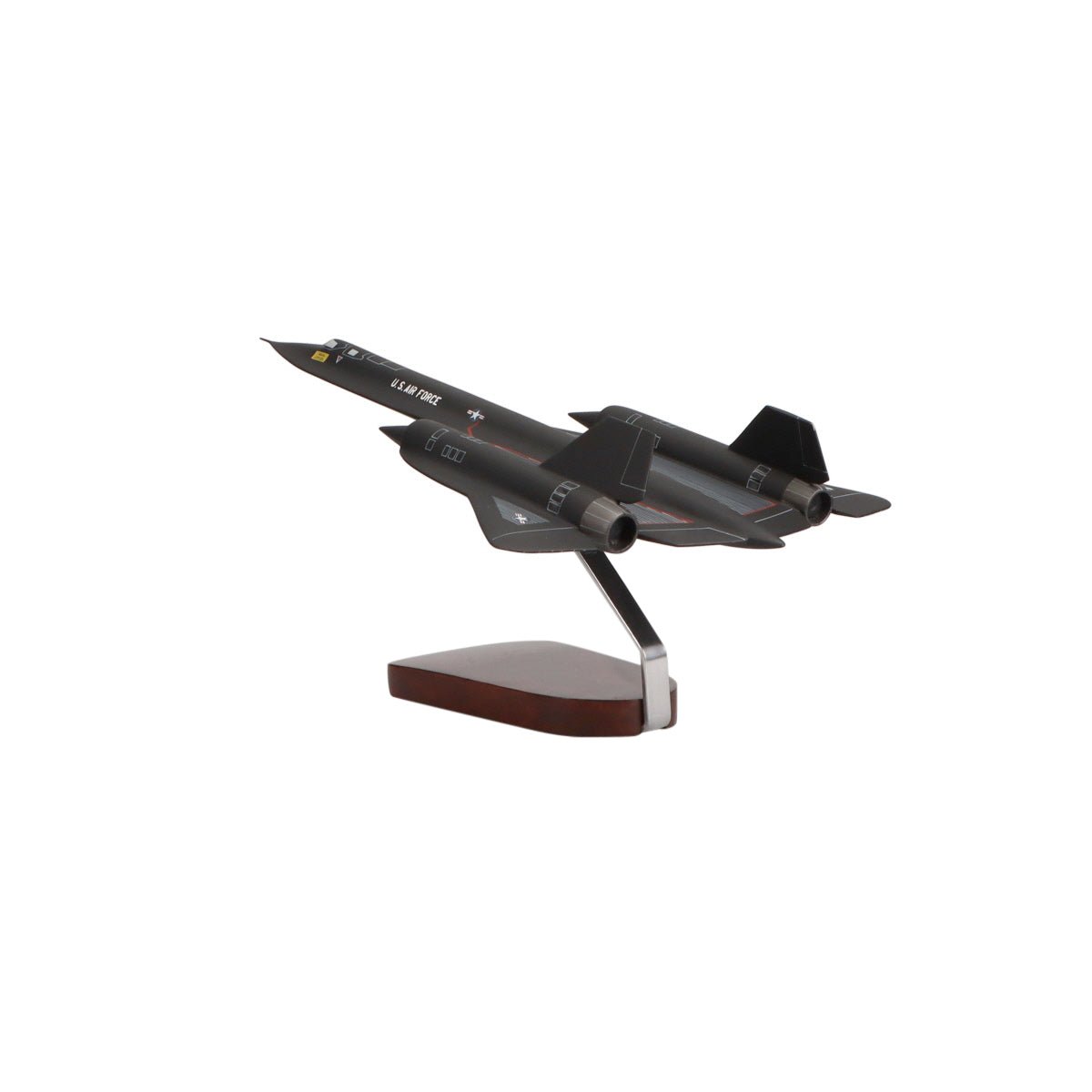 Lockheed SR-71 Blackbird® Limited Edition Large Mahogany Model - PilotMall.com