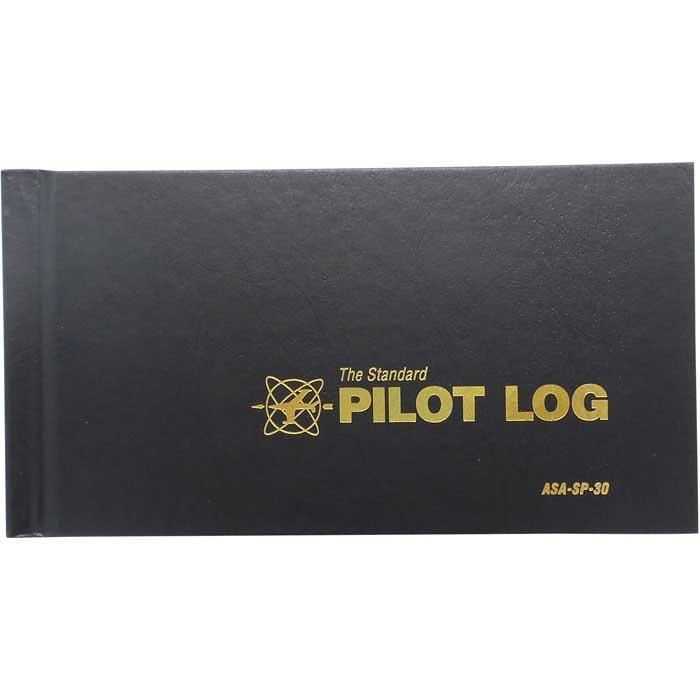 ASA Pilot Logbook Black - Compact FAA-Compliant Flight Record Book