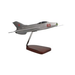 Mikoyan-Gurevich MiG-21 Large Mahogany Model - PilotMall.com