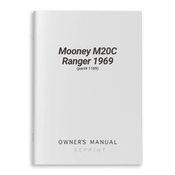 Mooney M20C Ranger 1969 Owner's Manual (part# 1189)