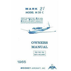 Mooney Mark 21 M20C 1962-65 Owner's Manual (part# MARK21) - PilotMall.com