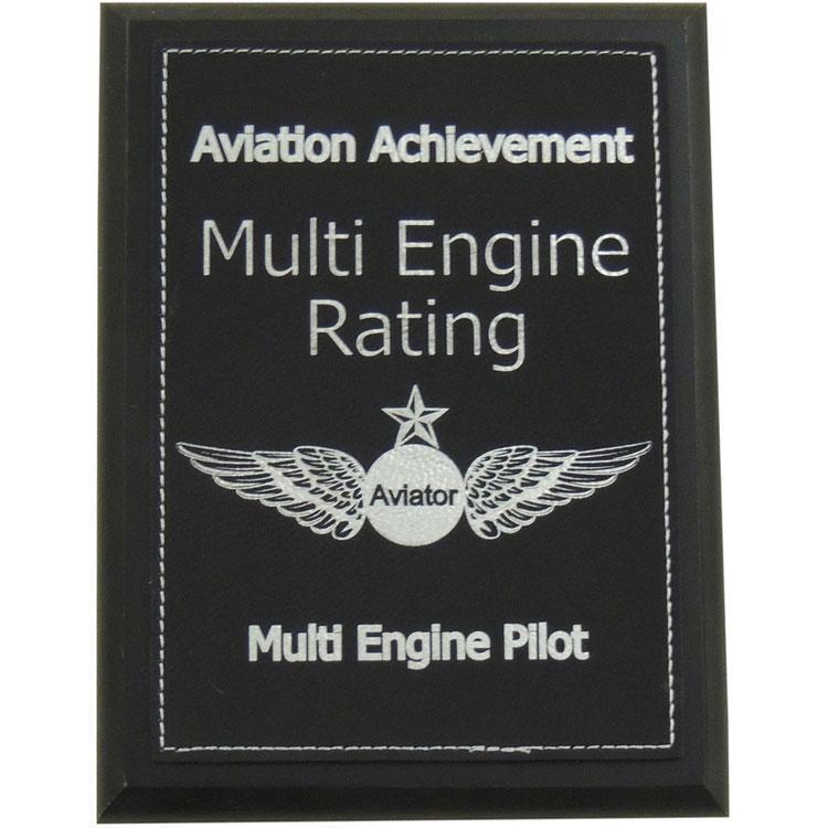 Multi Engine Rating Aviation Achievement Plaque - PilotMall.com