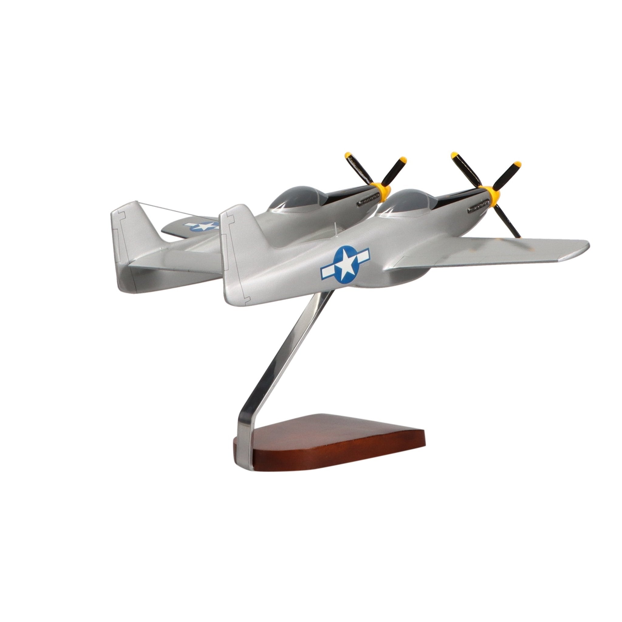 North American Aviation P-82 Twin Mustang Limited Edition Large Mahogany Model - PilotMall.com