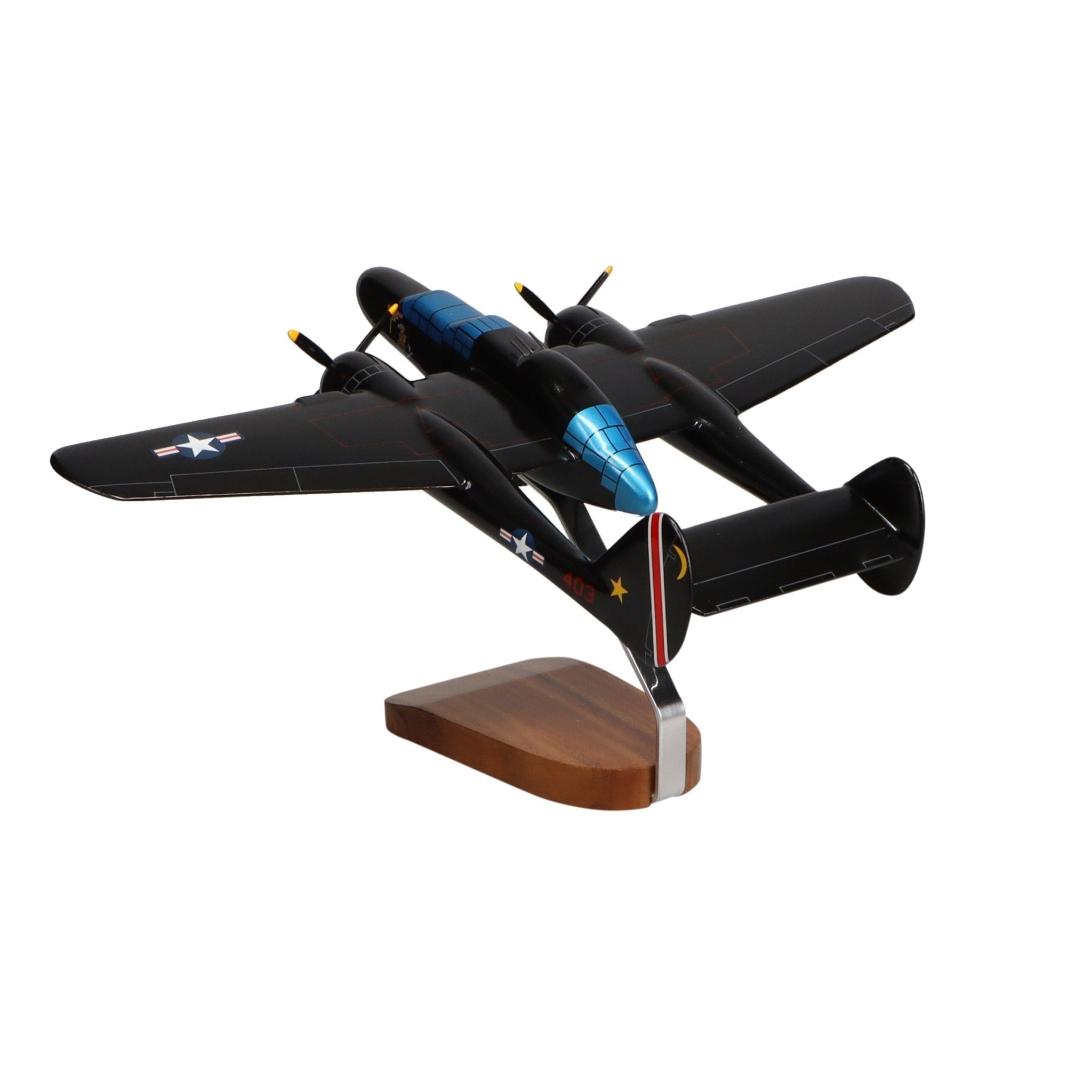Northrop P-61B Black Widow® Large Mahogany Model - PilotMall.com