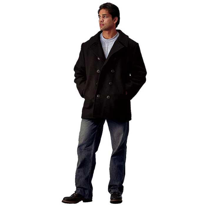 Rothco Outerwear XSmall / Black US Navy Type Pea Coat