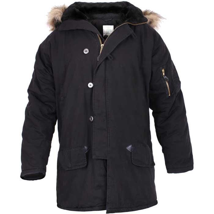Rothco Outerwear XSmall / Black Vintage N-3B Parka