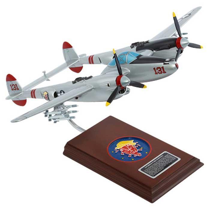 P-38J Lightning "Pudgy" Mahogany Model - PilotMall.com