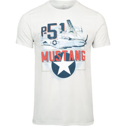 P-51 Mustang Officially Licensed Aeroplane Apparel Co. Men's T-Shirt