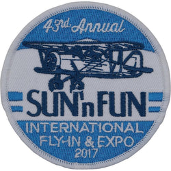 Patch - 2017 SUN 'n FUN Embroidered Patch (Iron On Application) LIQUIDATION PRICING
