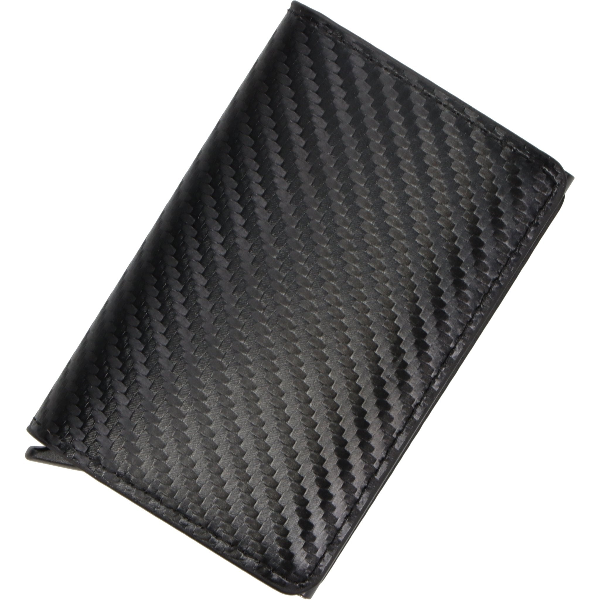 Pilot Black Leather Wallet Business Card Holder (Single Pop-up Card Case Wallet) - PilotMall.com
